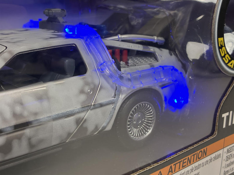 Back To The Future Time Machine Frosted Working Lights 1:24 Jada 36145