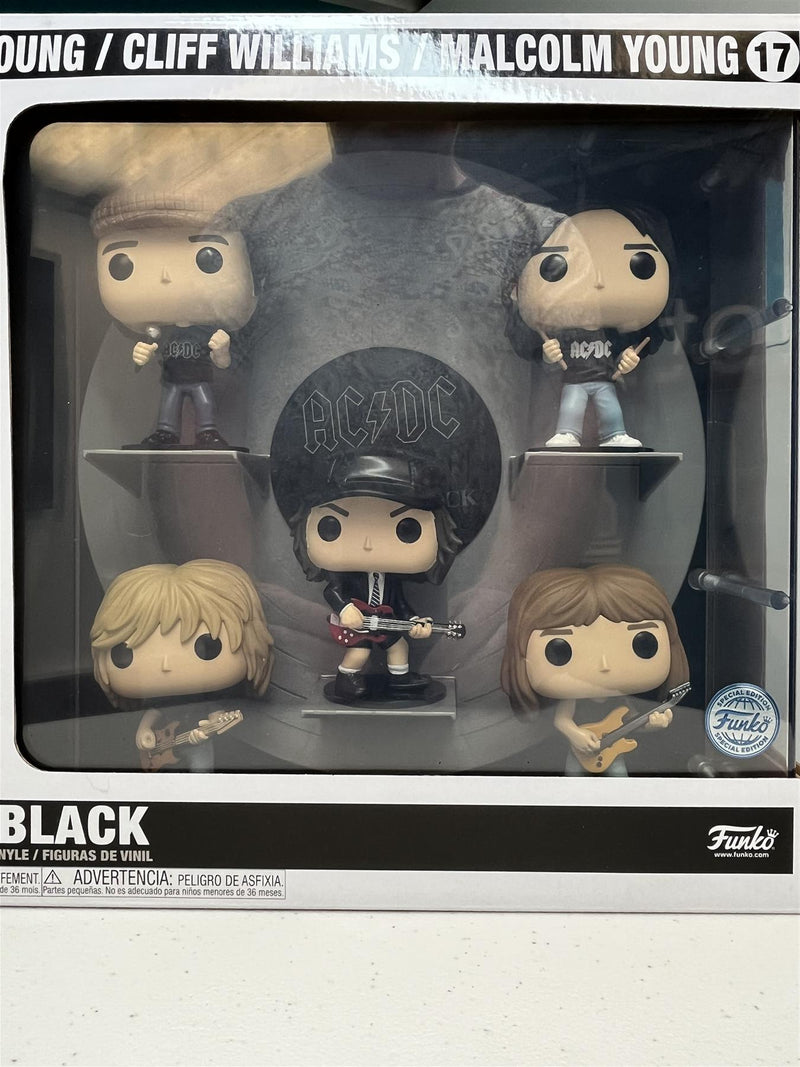 AC/DC Back In Black 5 Vinyl Figure Set Funko Pop Albums 17 60989