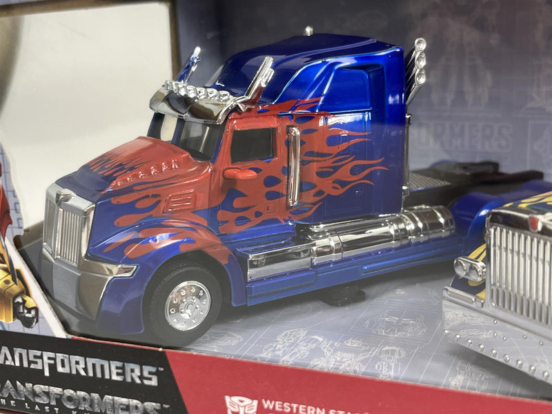 Transformers The Last Knight Optimus Prime 3 Car Set 1:32 Scale Jada 33396