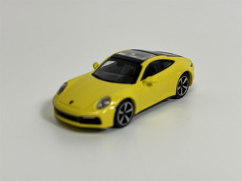 Porsche 911 Carrera 4S 2019 Yellow 1:87 Scale Minichamps 870068322