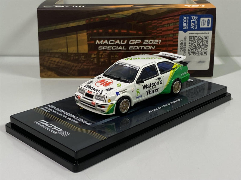 Ford Sierra RS500 Cosworth Watsons T Harvey Macau Guia 1:64 Inno 64 IN64RS500MGP21WS
