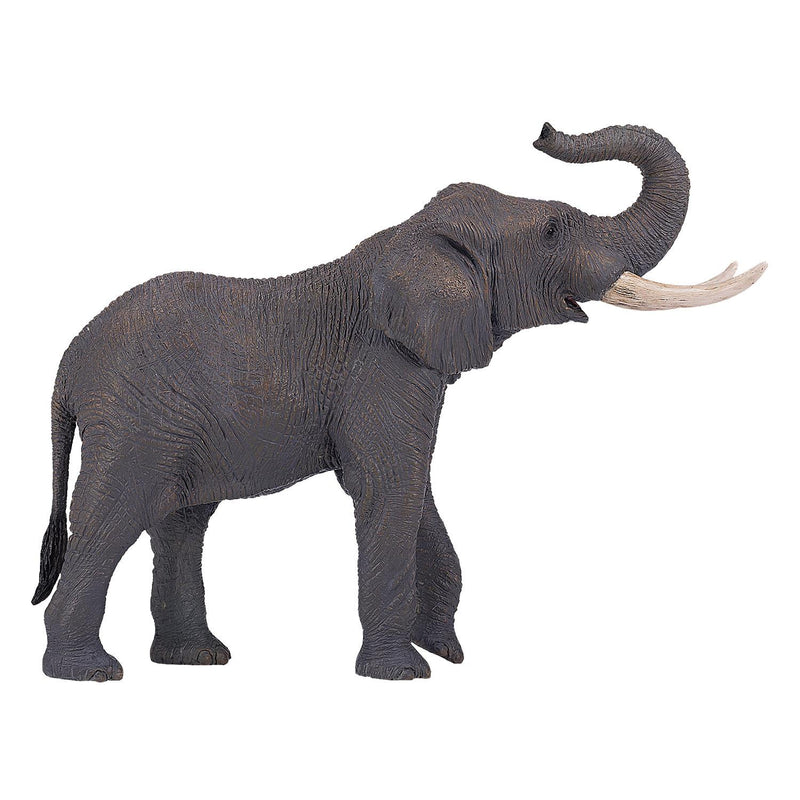 African Bull Elephant Wildlife Toy Figure 11.5 cm Height Approx Mojo Fun 381005