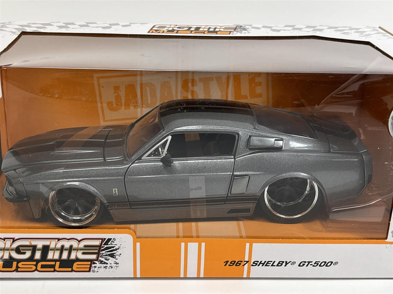 Shelby GT500 1967 Silver Big Time Muscle 1:24 Scale Jada 31452