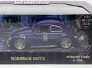 Wednesday Adams Thing Figure and VW Beetle 1:24 Jada 253255076 35131