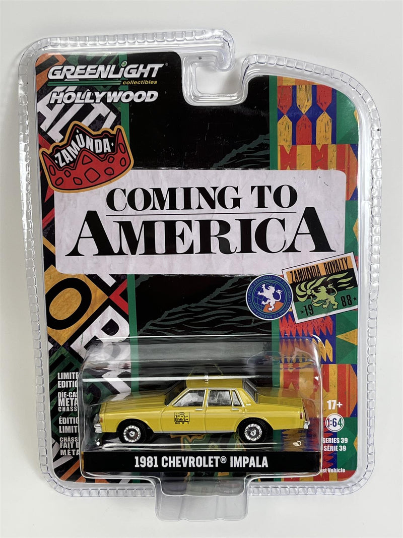 Coming To America 1981 Chevrolet Impala 1:64 Scale Greenlight 44990C