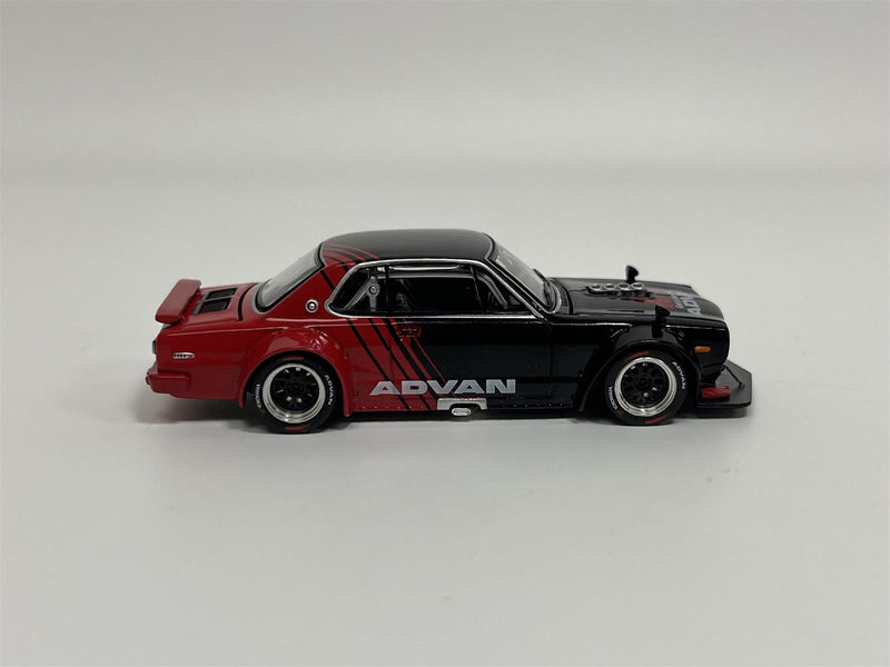 Skyline GT R V8 Drift Hakosuka Advan 1:64 Pop Race PR640081