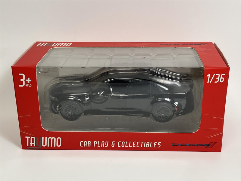 Dodge Charger Black LHD Pull and Go 1:36 Scale Tayumo 36145214