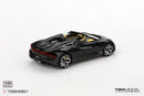 a black sports car with yellow accents