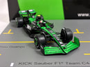 Formula 1 Stake Kick Team Set of 2 Cars Bottas and Guanyu C44 2024 1:64 Scale Spark Y417