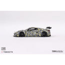 a toy car with a camouflage pattern