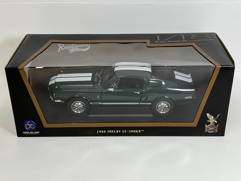 1968 Shelby GT 500KR Green 1:18 Scale Road Signature Collection 92168gn