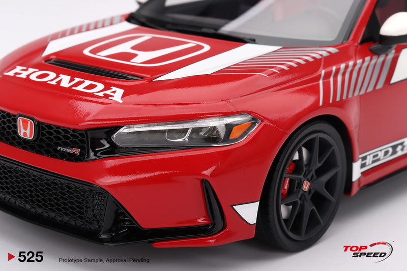 Honda Civic Type R No.1 2023 Pace Car 1:18 Scale TSM TS0525