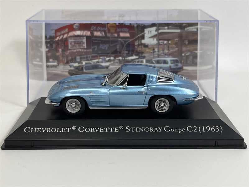 Chevrolet Corvette Stingray Coupe C2 1963 Blue 1:43 American Car Collection MAG PPG2