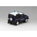a blue and white toy car