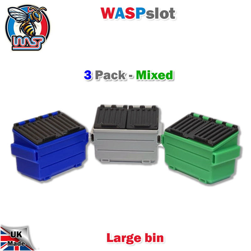 Trackside Scenery Slot Car Displays 3 x Mixed Large Bins 1:32 Wasp