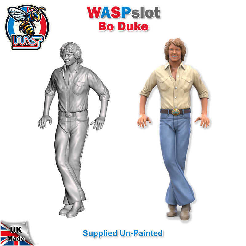 Dukes Of Hazzard Bo Duke Unpainted Figure 1:18 Scale Wasp Bo