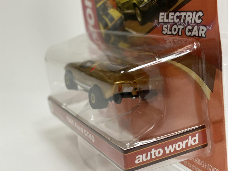 1966 Ford GT40 Gold Thunderjet Ultra G HO Slot Car Auto World SC379-4