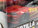 Godzilla 2002 Nissan Skyline GT R R34 1:24 Scale Jada 253253024 35133