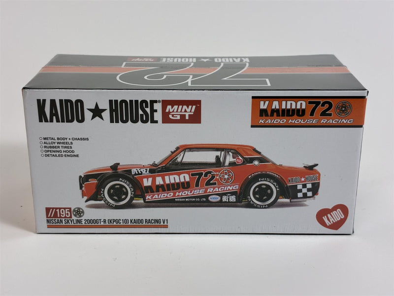 Nissan Skyline 2000GT-R KPGC 10 Kaido Racing V1 1:64 Mini GT KHMG195