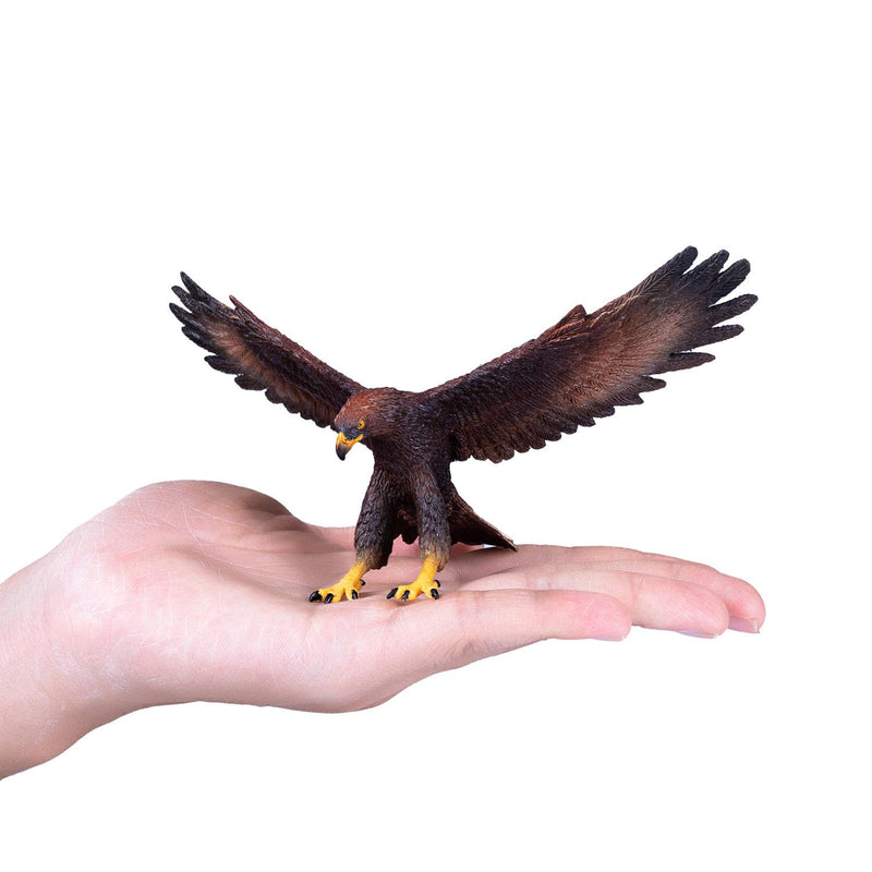 Golden Eagle Bird Toy Figure 15 cm Length Approx Mojo Fun 381051