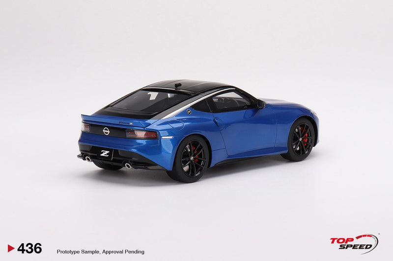 Nissan Fairlady Z Version ST 2023 Seiran Blue RHD 1:18 Scale TSM TS0436