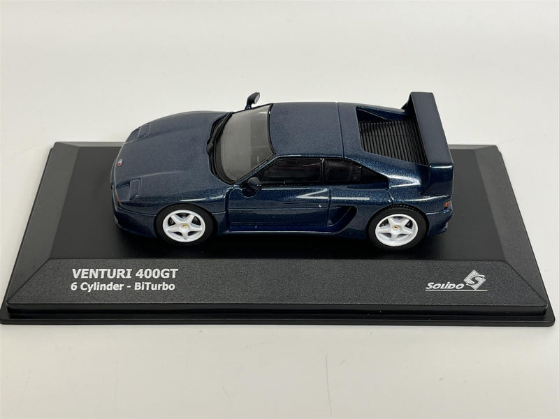 Venturi 400GT 6 Cylinder BiTurbo Blue 1:43 Scale Solido 4313401