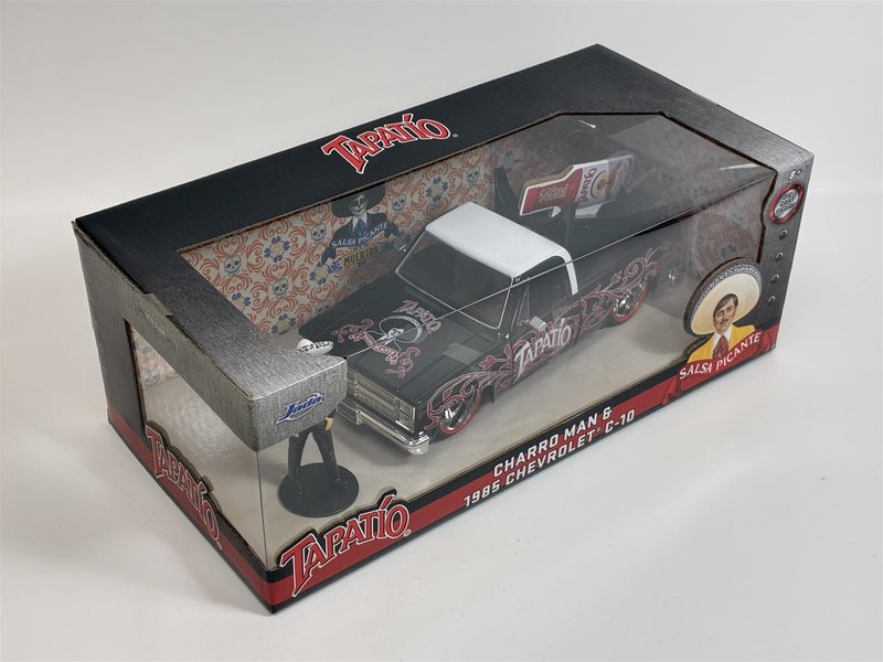 Tapatio Charro Man Figure and 1985 Chevrolet C-10 1:24 Jada 35476