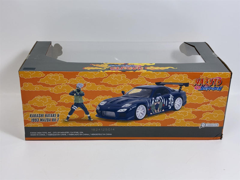 Naruto Shippuden Kakashi Hatake Figure and 1993 Mazda RX-7 1:24 Jada 253255085 35349