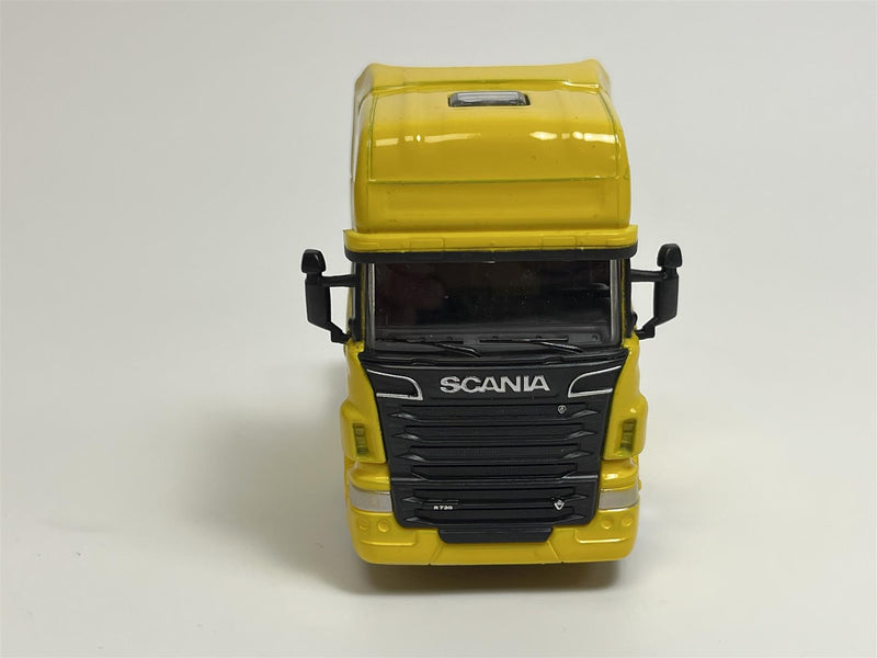 Scania V8 R730 Yellow 1:64 Scale Welly Transporter 68020S