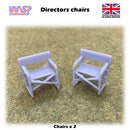Slot Car Trackside Scenery 2 x Directors Chair 1:32 Scale Wasp