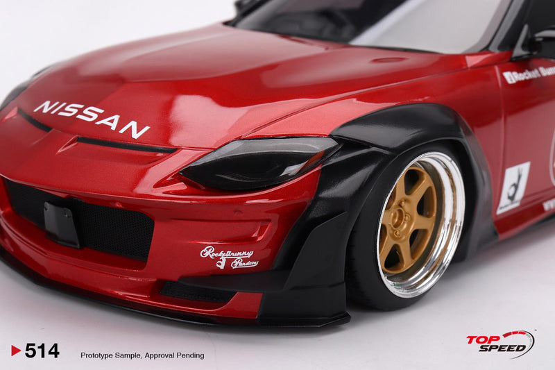 Nissan Fairlady Z RZ34 Pandem Passion Red 1:18 Scale TSM TS0514
