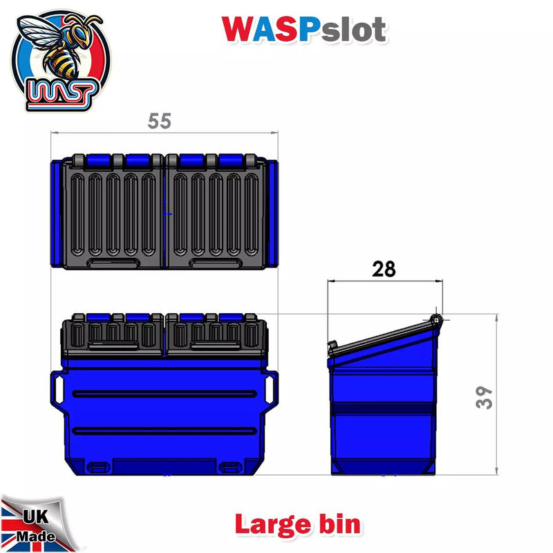 Trackside Scenery Slot Car Displays 3 x Mixed Large Bins 1:32 Wasp