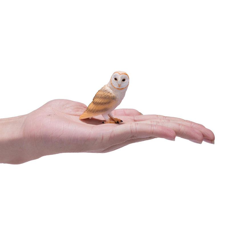 Barn Owl Wildlife Toy Figure 6 cm Height Approx Mojo Fun 381054