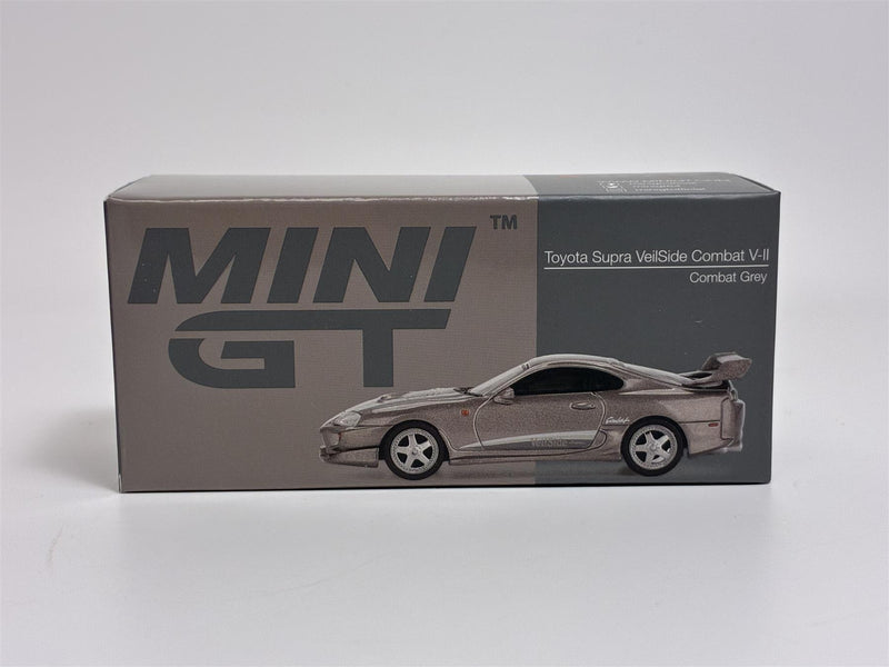 Toyota Supra VeilSide Combat VII Grey RHD 1:64 Scale Mini GT MGT00978R