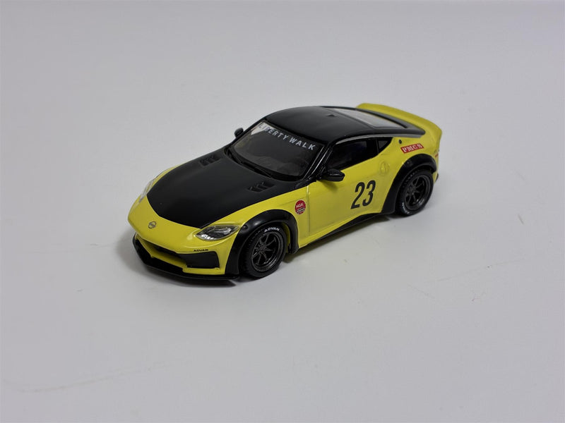 Nissan Z LB Nation Works Ikazuchi Yellow LHD 1:64 Mini GT MGT00826L