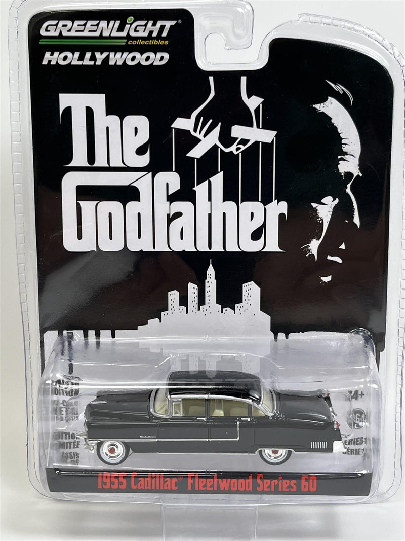 The Godfather 1955 Cadillac Fleetwood Series 60 1:64 Scale Greenlight 44740B