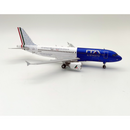 a model airplane on a white surface