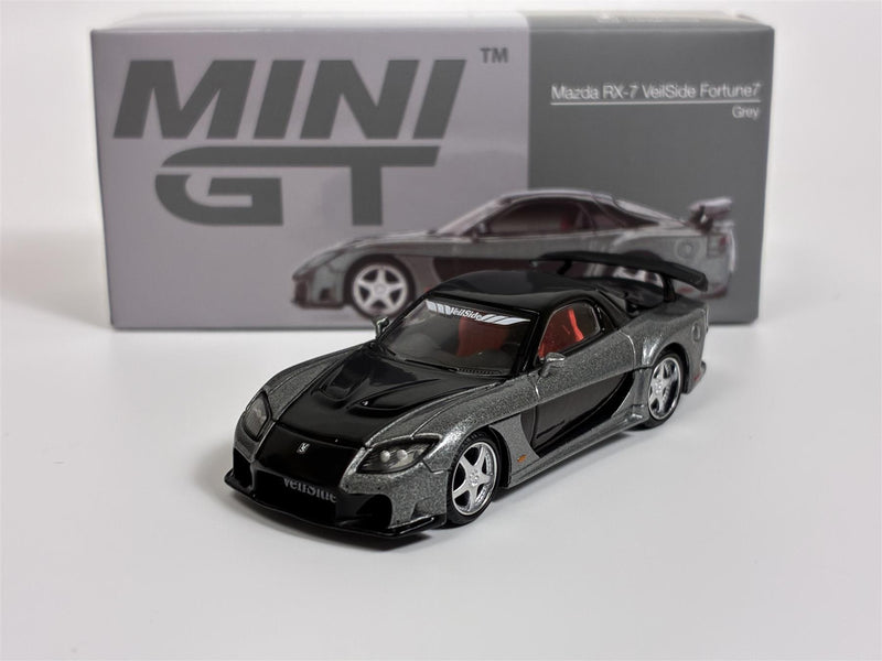 Mazda RX-7 VeilSide Fortune7 Grey LHD 1:64 Scale Mini GT MGT01057L