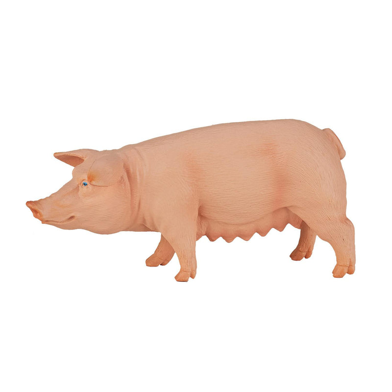 Pig Sow Farm Animal Toy Figure 10 cm Length Approx Mojo Fun 387054