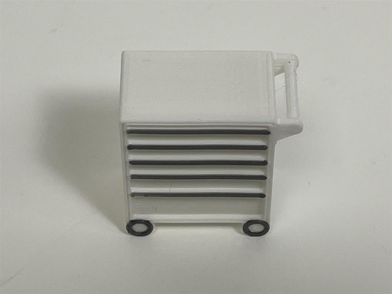 Slot Car Trackside Scenery Roller Tool Chest Small White 1:32 Scale WASP