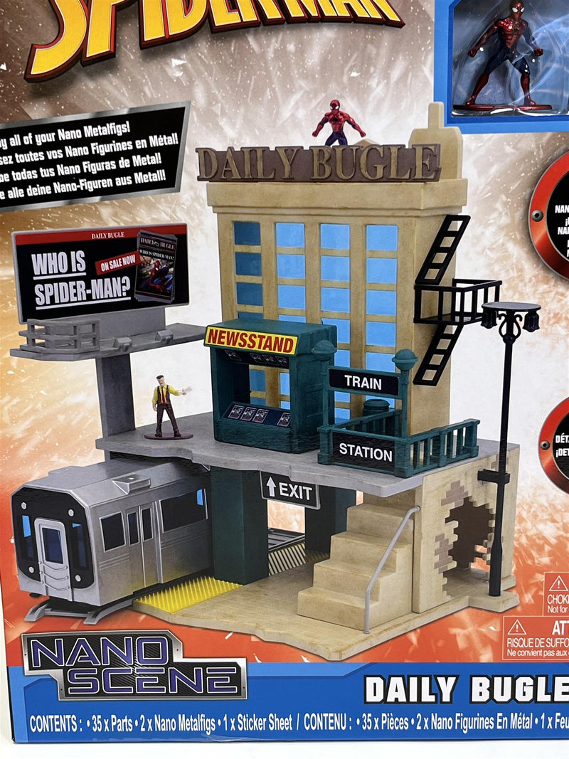 Spiderman Daily Bugle Nano Scene with Nano Figures Jada 253225012