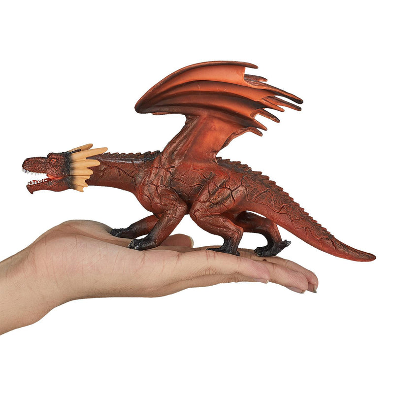 Fire Dragon Fantasy Toy Figure 22 cm Length Approx Mojo Fun 387253