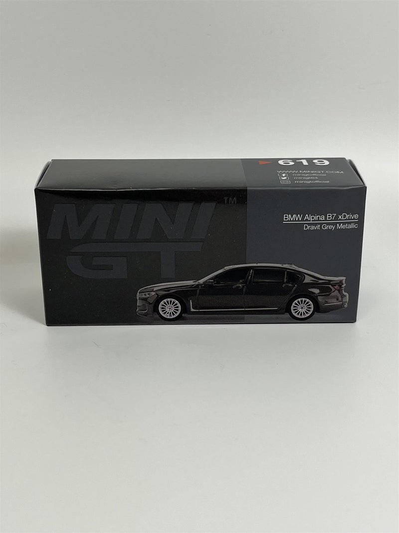 BMW Alpina B7 xDrive Dravit Grey Metallic LHD 1:64 Scale Mini GT MGT00619L