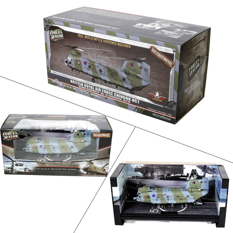 Chinnook HC-1 MK 1 RAF 18 Squadron Odiham UK 1:72 Scale Forces of Valor 821004C