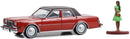 a red and black car