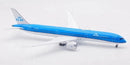a blue and white airplane