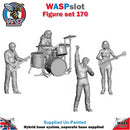 Trackside Unpainted Figures Scenery Display 4 x Band with Instruments Set 170 New 1:32 Scale Wasp