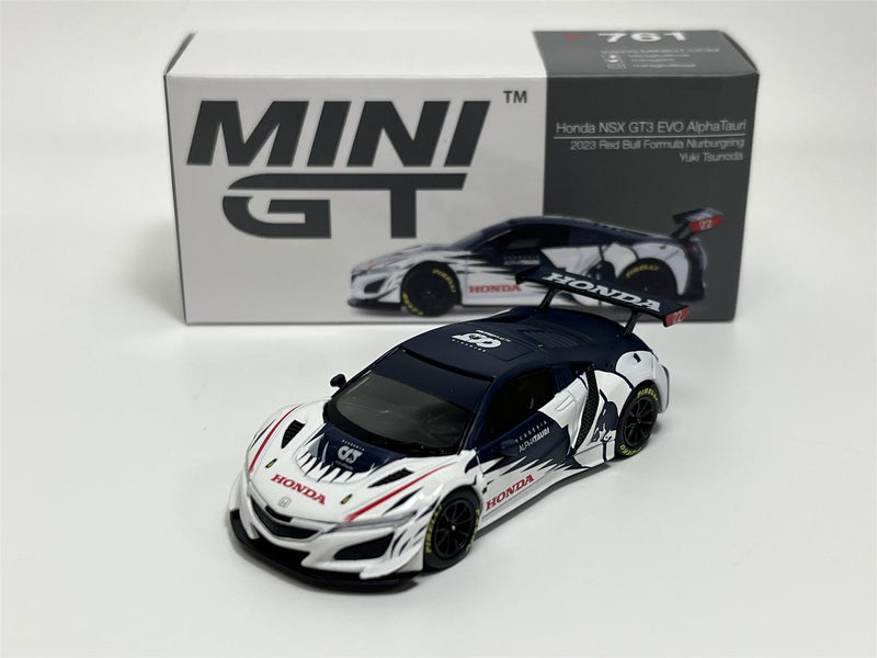 Yuki Tsunoda Honda NSX GT3 EVO Alpha Tauri 2023 1:64 Mini GT MGT00761L