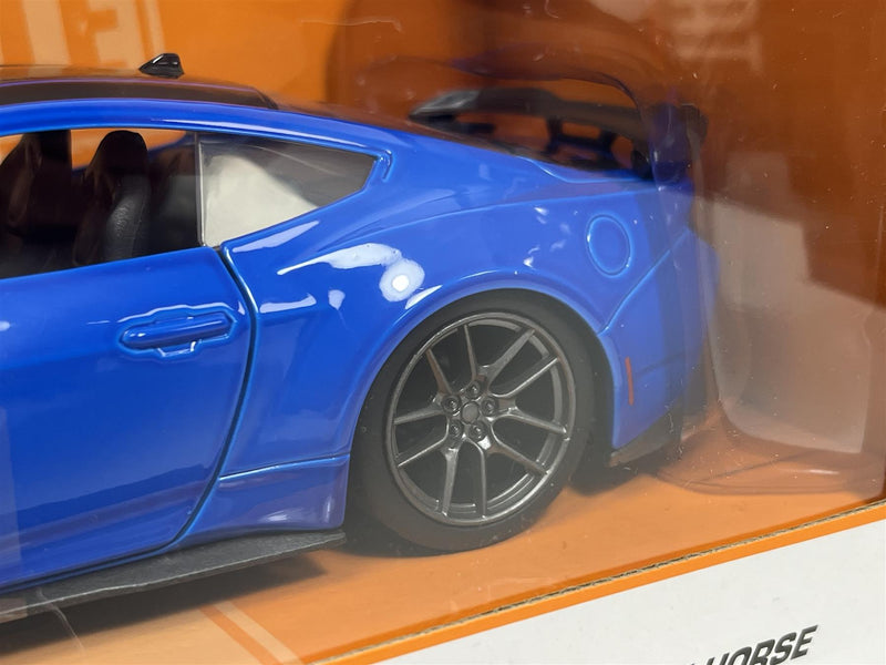 2024 Ford Mustang Dark Horse Blue Bigtime Muscle 1:24 Scale Jada 35276