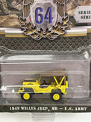 1949 Willys Jeep MB US Army 1:64 Scale Greenlight 61030C